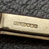 Gemelos de plata de ley (sterling silver) fabricados en el Reino Unido con baño de oro y diseño de libra esterlina