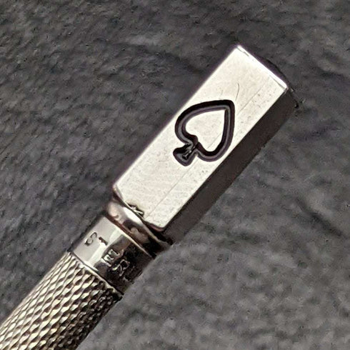Juego de 4 lápices mecánicos vintage de plata pura (925) en estuche