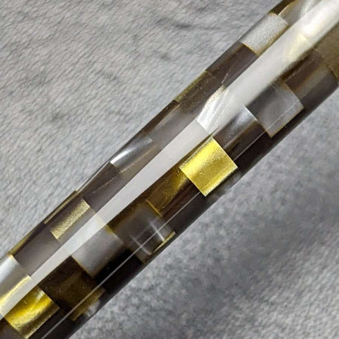 英国产派克(PARKER)Duofold 宝珠笔 绿色方格纹 附盒