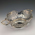 Cesta de plata de ley antigua británica de 1892 con decoración calada detallada, 218 g