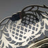 Cesta de plata de ley antigua británica de 1892 con decoración calada detallada, 218 g