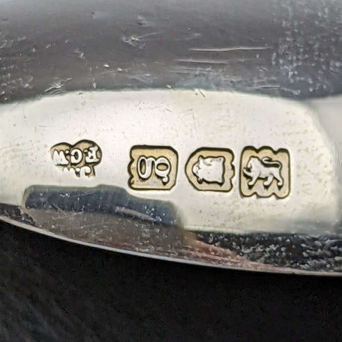 1902 British Antique Sterling Silver Large Anoiting Spoon 93g