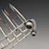 约1900年 英国古董镀银大型吐司架 438g
