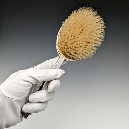 1964 British Vintage Sterling Silver Handle Nylon Brush