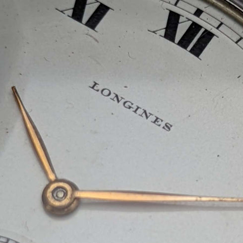 1932年頃 ヴィンテージ ロンジン 懐中時計 銀側ハンターケース 動作良好