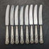 British Vintage Silver Plated Handle Stainless Blade Cutlery Set 8x2