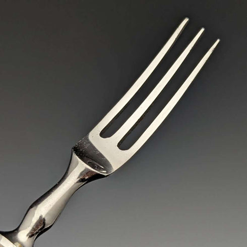 British Vintage Silver Plated Handle Stainless Blade Cutlery Set 8x2