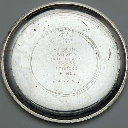 【已整备】英国古董 Lancashire Watch Co 怀表 银壳 黑盘