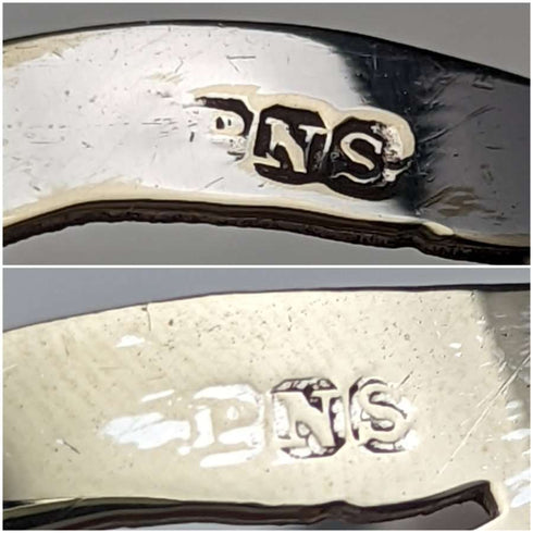 英國復古鍍銀餐巾環一對