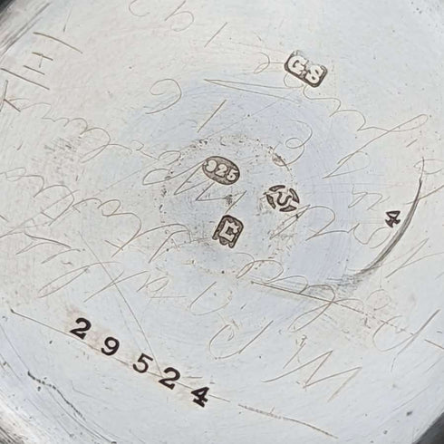 【Reacondicionado】Reloj de bolsillo antiguo Hebdomas de 8 días de cuerda de 1918, caja de plata pura