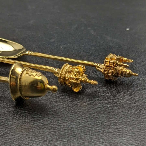 英國復古鍍金茶匙 6 件套,每盒