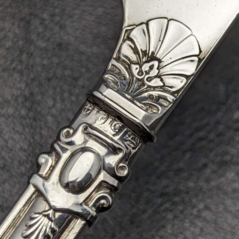 1851 British antique sterling silver cutlery set in box