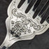 British antique silver plate fish server set white butterfly shell handle