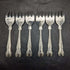 Set of 6 British vintage silver plated forks in a case