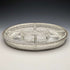 British Vintage Silver Plated Gallery Tray with Glass Liner Width 31cm 1717g