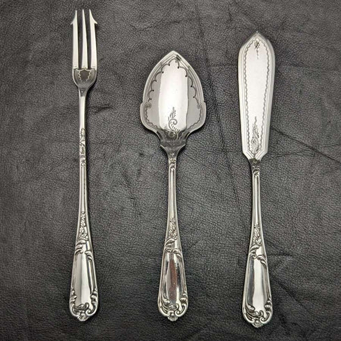 British Vintage Silver Plated Cake Serving Set Mappin & Webb