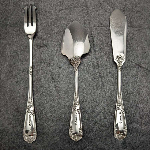 British Vintage Silver Plated Cake Serving Set Mappin & Webb