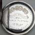 Reloj de bolsillo suizo antiguo, caja de plata grabada, esfera abierta, esfera de papel, en funcionamiento.