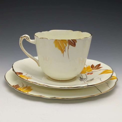 Trío de tazas de té Paragon, Reino Unido, década de 1930