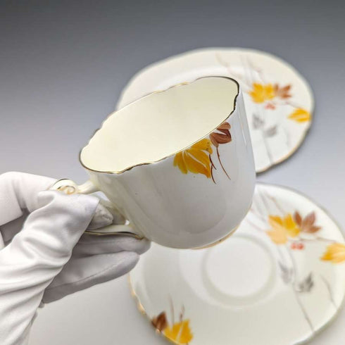 Trío de tazas de té Paragon, Reino Unido, década de 1930