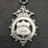 Around 1900 British Antique Sterling Silver Albert Chain 52g Sterling Silver Medal Fob