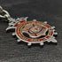 Around 1900 British Antique Sterling Silver Albert Chain 52g Sterling Silver Medal Fob