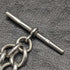 Around 1900 British Antique Sterling Silver Albert Chain 52g Sterling Silver Medal Fob