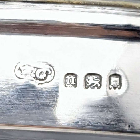 1928년 영국 빈티지 컷 글라스 비스킷 배럴 순은 장식 831g