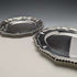 Platos de postre vintage de plata chapada, fabricados en el Reino Unido, par, 21 cm de diámetro