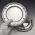 Platos de postre vintage de plata chapada, fabricados en el Reino Unido, par, 21 cm de diámetro