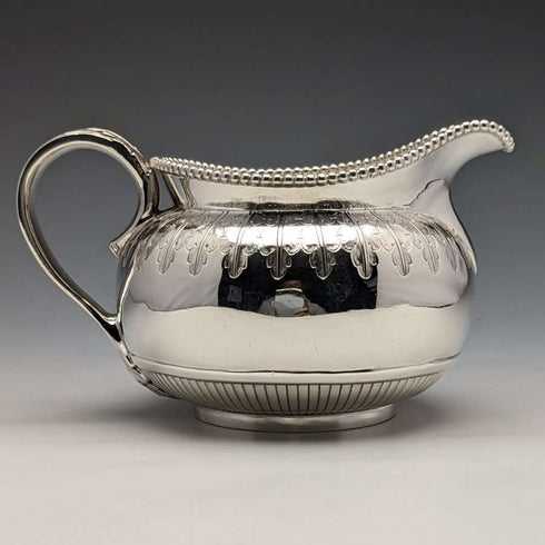 Around 1865 British antique silver plate cream jug