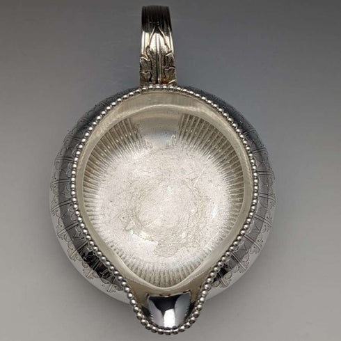 Around 1865 British antique silver plate cream jug