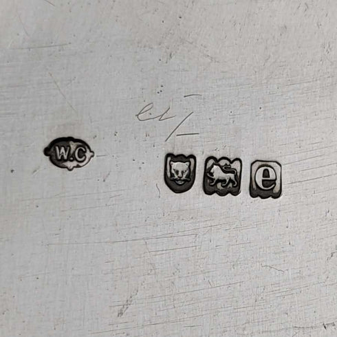 1900 年英國古董純銀浮雕碗 217 克 William Comyns