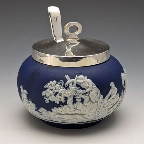 British Vintage Jasperware Sugar Pot William Adams