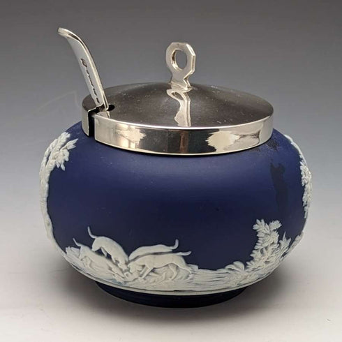 British Vintage Jasperware Sugar Pot William Adams