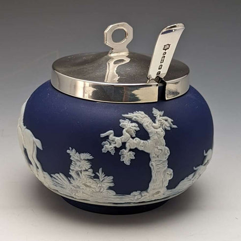British Vintage Jasperware Sugar Pot William Adams