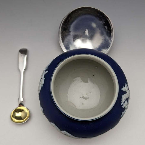 British Vintage Jasperware Sugar Pot William Adams