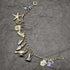 British vintage sterling silver charm bracelet 21g