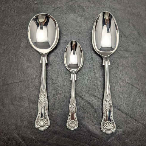 British vintage silver plate cutlery 7 pieces x2 set dead stock