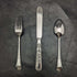 Around 1890 British Antique Silver Plated Crisling Cutlery Set in Case
