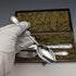 Around 1890 British Antique Silver Plated Crisling Cutlery Set in Case