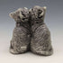 Figura decorativa de dos gatitos de William Comyns, Reino Unido, bañada en plata de ley, 178 g