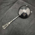 Colador de té de plata esterlina, antigüedad británica de 1917