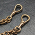 Cadena Albert doble de oro laminado, antigüedad británica, 46g, sin dije