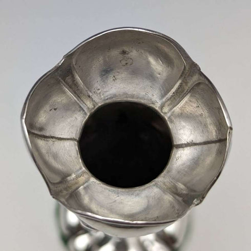 1905年 英国アンティーク 純銀製 花瓶 一輪挿し ペア 84g Henry Williams