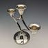 British Vintage Silver Plated 3 Burner Candle Stand Candelabra