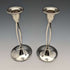 British vintage silver plate candle stand candlestick pair