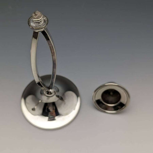 British vintage silver plate candle stand candlestick pair