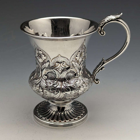 1836年 英国アンティーク 純銀製マグカップ 115g John James Keith