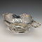 Cesta de plata de ley antigua británica de 1892 con decoración calada detallada, 218 g